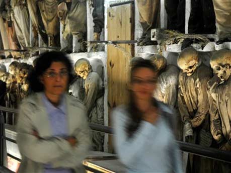 Europa Italien Sizilien Palermo Katakomben Mumien, apn