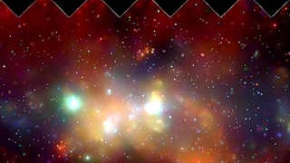 Astronomie: Ein Mosaik von "Chandra"-Bildern zeigt den zentralen Bereich der Milchstraße.