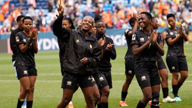 Fußball-WM der Frauen: Gute-Laune-Sound vom Kap der Guten Hoffnung: Südafrikas Spielerinen sangen, wo sie gingen und spielten.