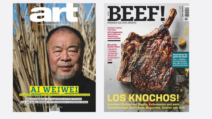 RTL und Bertelsmann: 2009 erfand ein Gruner + Jahr-Mitarbeiter das Männer-Kochheft "Beef!" - dafür sieht RTL jetzt keine Chancen mehr. Auch die Zukunft von "Art" ist ungewiss.