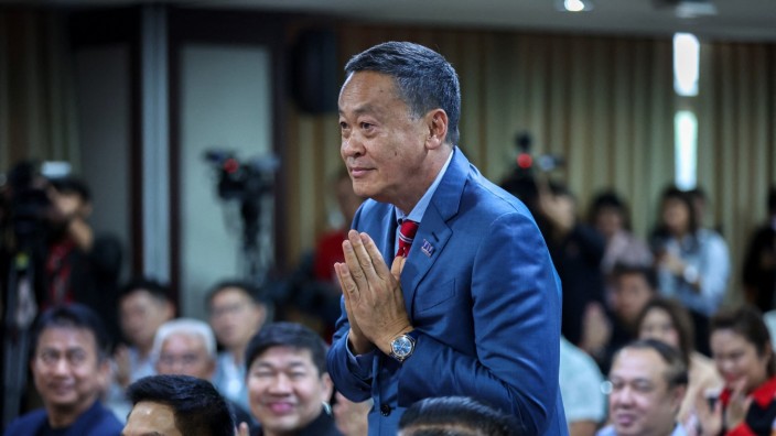 Südostasien: Die Pheu-Thai-Partei, obwohl im Parlament nur die Nummer zwei, stellt den Regierungschef: Premier Srettha Thavisin.