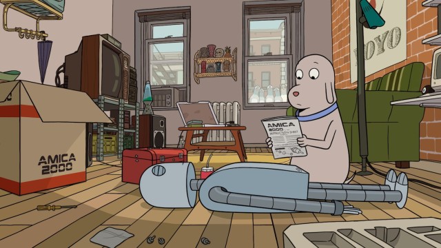 Kino: Im spanischen Animationsfilm "Robot Dreams" bestellt sich ein Hund im Internet einen Roboterfreund.