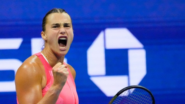 Tennisprofi Aryna Sabalenka: Bloß nicht den Antrieb verlieren: Selbst bei klaren Spielständen bemüht sich Aryna Sabalenka, die Konzentration hoch zu halten.