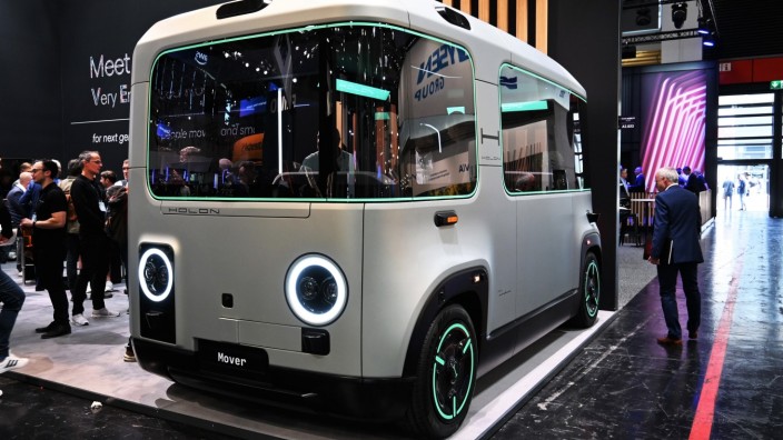 IAA: Auf der IAA zeigt der Hersteller Benteler seinen Bus "Mover". Er soll autonom, ohne Fahrer, bis zu 15 Menschen transportieren.