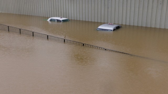 Starkregen: Die Regierung Hongkongs sprach von "extremen Bedingungen".