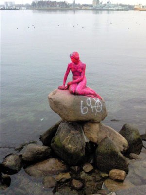 Die kleine Meerjungfrau in Kopenhagen, Dänemark