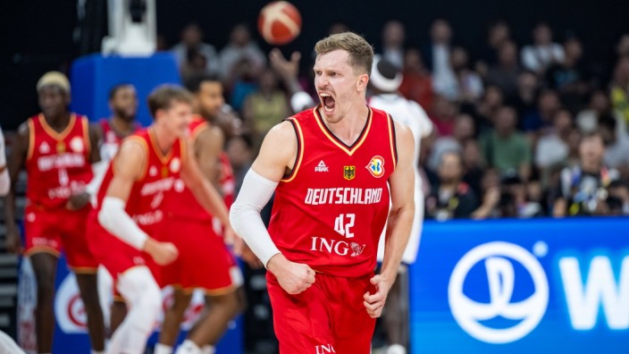 Deutschland im Finale der Basketball-WM: Versenkte den mitentscheidenden Dreier in der Schlussphase gegen die USA: Andreas Obst.