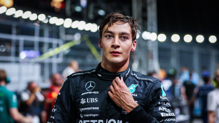 Sieben Kurven in der Formel 1: So knapp am Podium vorbei: Mercedes-Pilot George Russell.