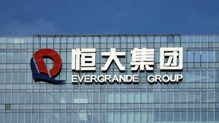 Immobilien: Hauptsitz von Evergrande in Shenzhen in der chinesischen Provinz Guangdong.