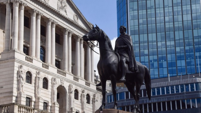 Großbritannien: Die Bank of England im Zentrum Londons.