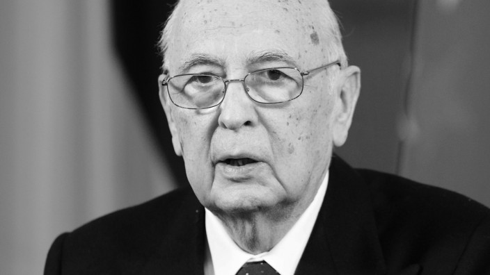 Italien: Der frühere italienische Präsident Giorgio Napolitano.