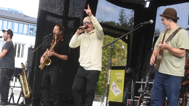 Demo: Die Reggae-Band "Jamaram" setzt ein musikalisches Zeichen für Weltoffenheit...