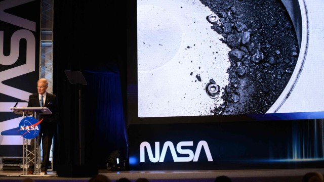 Nasa-Sonde Osiris-Rex: NASA-chef Bill Nelson was verantwoordelijk voor de persconferentie in de Mittwoch.