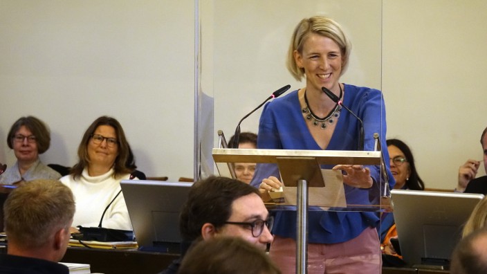 Abschied von Katrin Habenschaden: Katrin Habenschaden verabschiedet sich am Mittwoch im Stadtrat aus der Politik.