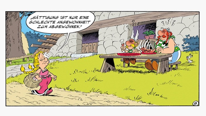 "Asterix": Fleischverbot und Mäßigung? Die spinnen doch, die Gutmenschen! Asterix und Obelix bleiben ihrem Ernährungskonzept treu.