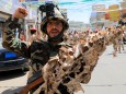 Jemen: Huthi-Rebellen in Sanaa bei einer Solidaritätskundgebung für die Palästinenser