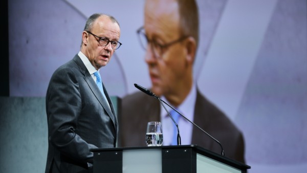 CDU-Chef Friedrich Merz auf dem SZ-Wirtschaftsgipfel 2023