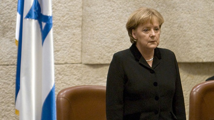 Deutsch-israelisches Verhältnis: Im März 2008 sprach Angela Merkel als erste deutsche Regierungschefin in der Knesset - und prägte einen Begriff, der diffus ist - sich aber bis heute in der Debatte hält.