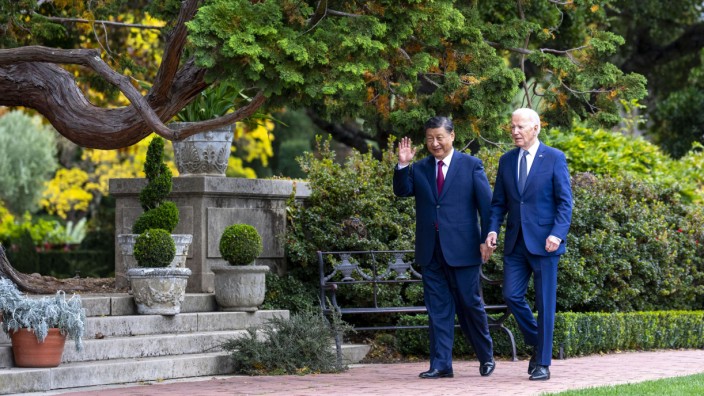 US-Präsident Joe Biden und Chinas Staatschef Xi Jinping bei einem Treffen in Kalifornien 2023