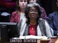 US-Botschafterin Linda Thomas-Greenfield bei einer Rede im UN-Sicherheitsrat
