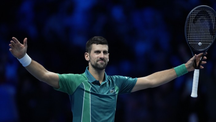 Tennisprofi Novak Djokovic: Wirkt in Endspielen bisweilen unbesiegbar: Novak Djokovic triumphiert auch in Turin.