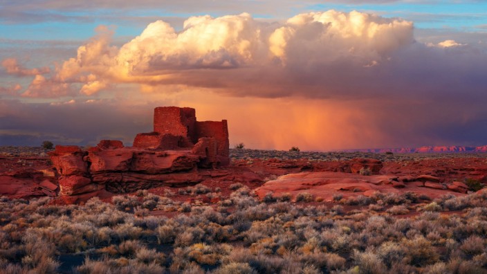 Menschheitsgeschichte: Ruinen wie die der Pueblo-Kulturen im Westen Nordamerikas zeugen vom Untergang einst mächtiger Reiche.