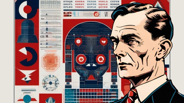 Promi-Tipps für München und Bayern: Dem britischen Logiker Alan Turing gelang es im Zweiten Weltkrieg, mittels einer eigens entwickelten Maschine, verschlüsselte Funksprüche zu decodieren. Davon handelt das Stück "Alan - Mensch Maschine" (Grafik der Kulturbühne Spagat).