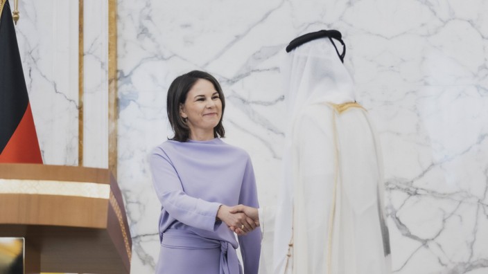 Nahost: Außenministerin Annalena Baerbock während eines Besuchs in Doha im Mai 2023.