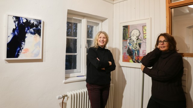 Atelierausstellung: Margot Krottenthaler und Karin Schuff (rechts) teilen sich das Atelier.