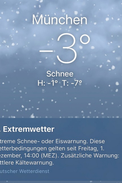 Der Schnee-Rekord und die Folgen: Da kommt was runter: Wetter-App mit Warnung.