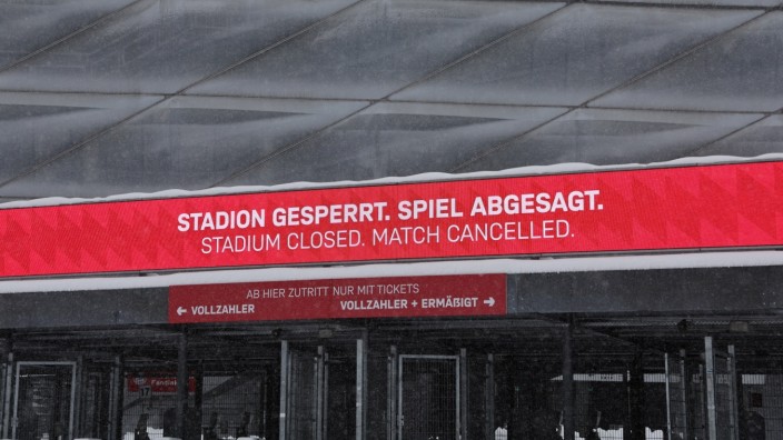 Bundesliga: Mitteilung an der Allianz-Arena am Samstag.