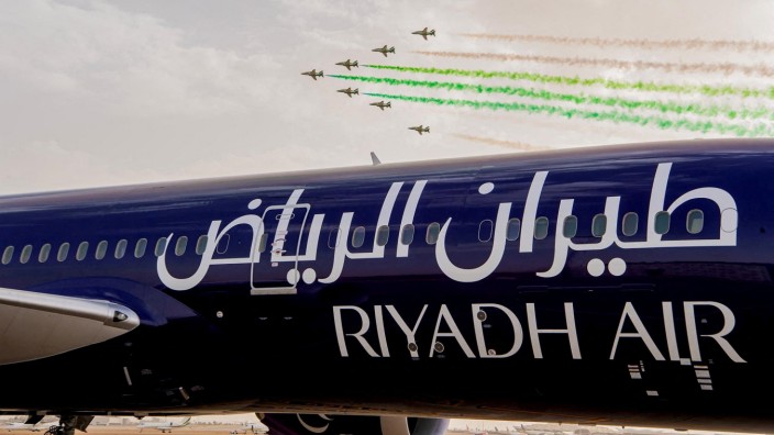 Luftfahrt: Boeing "Dreamliner 787" der neuen saudi-arabischen Fluggesellschaft Riyadh Air.