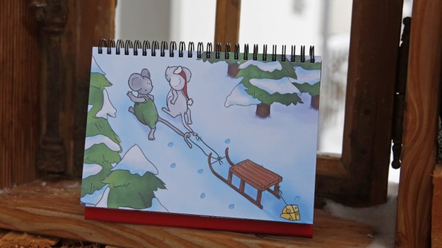 Wolfratshauser Spezialität: Weihnachtsmaus Walli führt durch den Kalender.