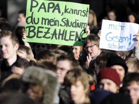 Schülerdemonstration Hannover, dpa