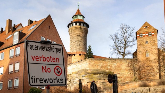 New Year's Eve 2023: In some places in Germany, firecrackers and fireworks are banned on New Year's Eve - for example in Nuremberg's old town.