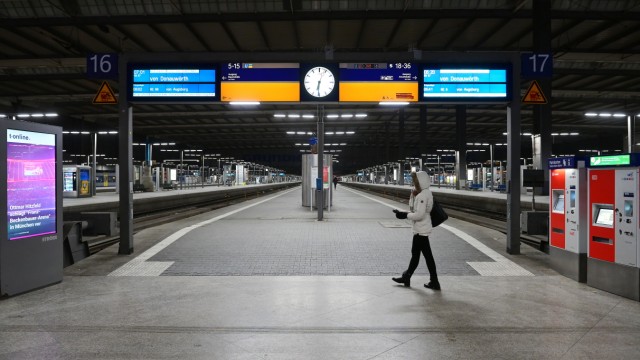 Munich: Central Station during the GDL strike in January 2024
