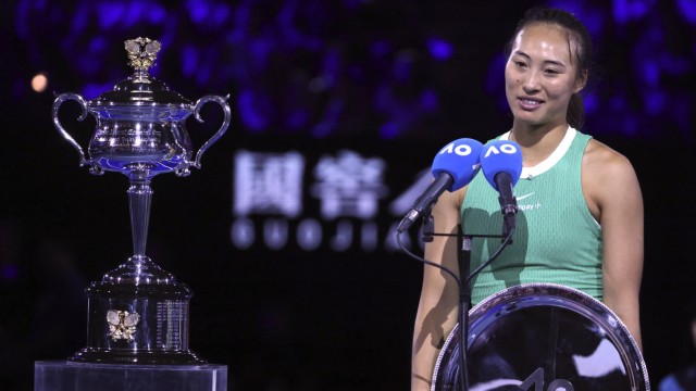 Australian Open women's final: Qinwen Zheng will now move into the top ten of the world rankings.