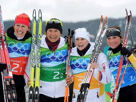 Deutsche Biathlon-Frauen-Staffel;dpa