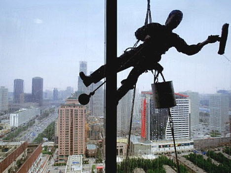 Fensterreiniger in Peking