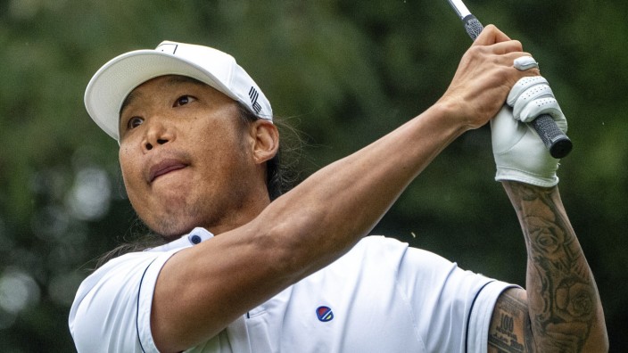 Golfer Anthony Kim: Stark verändert: Anthony Kim bei seiner Rückkehr in Saudi-Arabien.