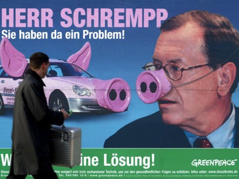 Schrempp, Greenpeace