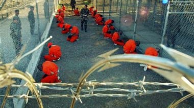 Guantánamo: Gefangene mutmaßliche Al-Qaida-Kämpfer im US-Stützpunkt Guantánamo Bay auf Kuba.
