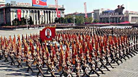 Parade der Volksarmee Nordkoreas in Pjöngjang
