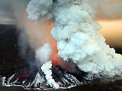 Vulkanausbruch auf La Réunion