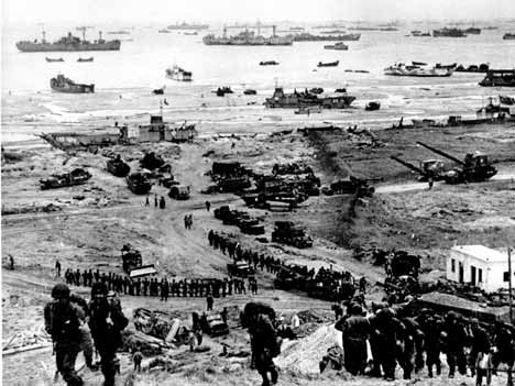 1944, Alliierte landen in der Normandie