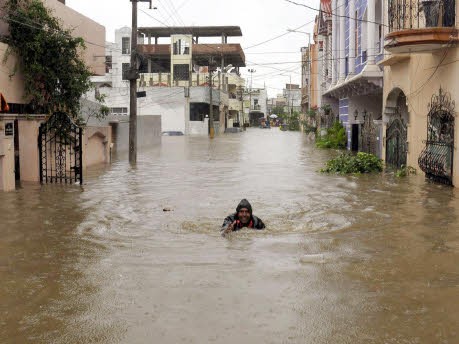 Indien, Überflutung