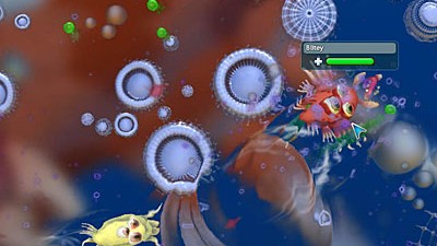 Computerspiel "Spore": Einzeller in der Ursuppe: Es geht farbenfroh zu.