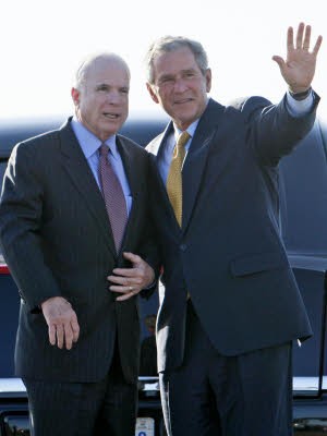 Bush, McCain, ap