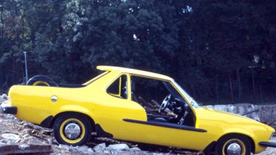 Blech der Woche (20): Opel Rekord Pick-up: Auch das gibt's: ein zum Pick-up umgebauter Opel Rekord D