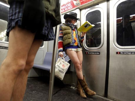 No Pants Subway Ride;Reuters